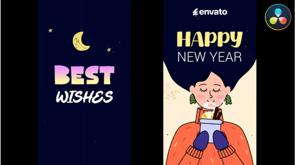 Christmas Mood Logo Stories | Free Logo for Davinci Resolve