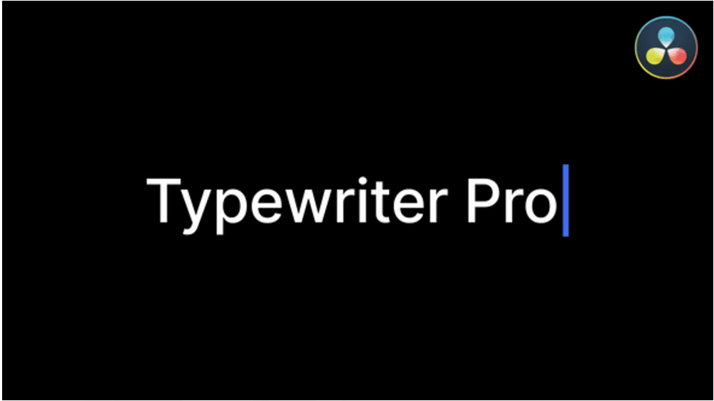 Typewriter Pro | Free Text Animations for DaVinci Resolve