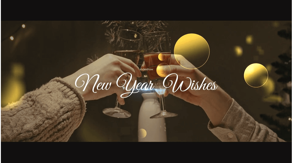 New Year Wishes | Free Templates for Davinci Resolve