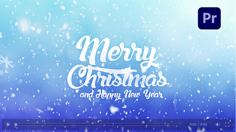 Free Christmas Greetings Template | Free Template for Premiere Pro -