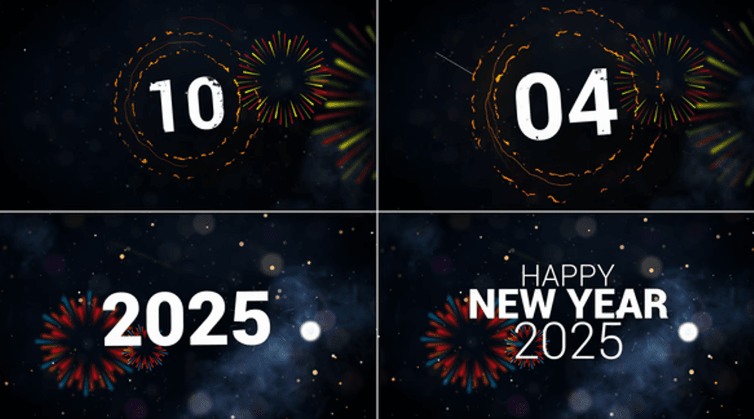 New Year Countdown | Free Template for After Effects
