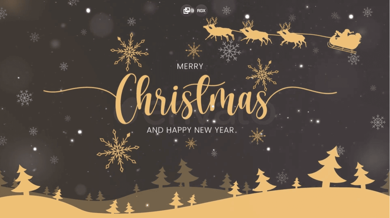 Christmas Shining Logo Reveal | Free Logo Reveal for After Effects