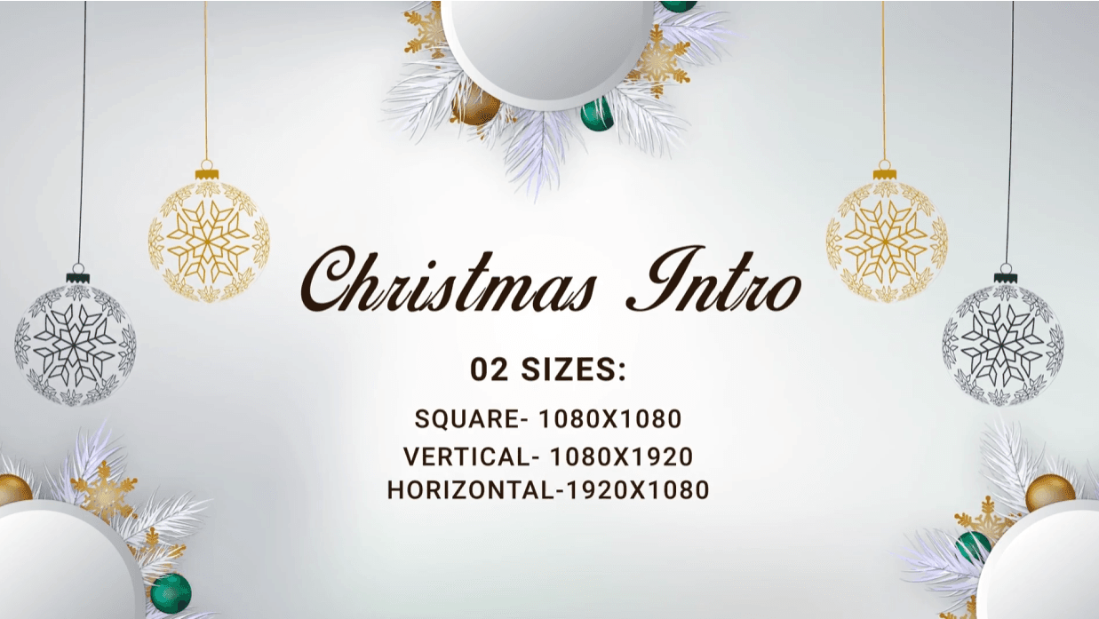 Christmas Animated Logo | Free Logo for After Effects