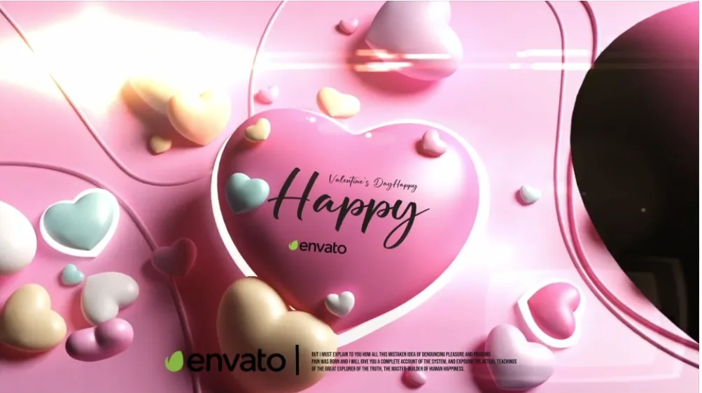 Valentines Day Wish |1080p Free animation for Davinci Resolve