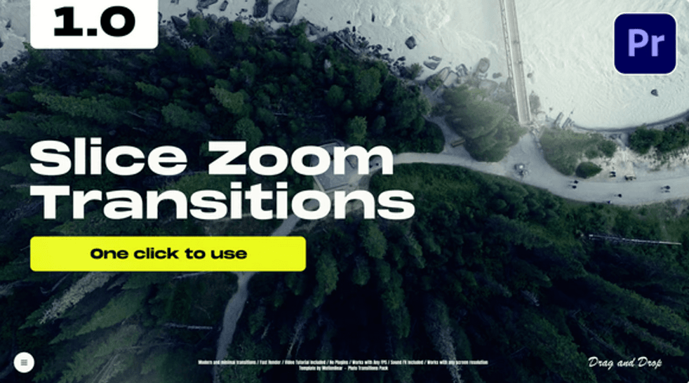Free Slice Zoom Transitions |Free for Premiere Pro