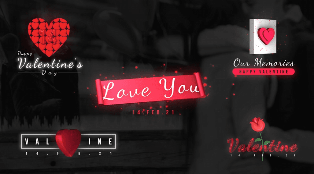 Valentines Day Titles | Free Titles for After Effects