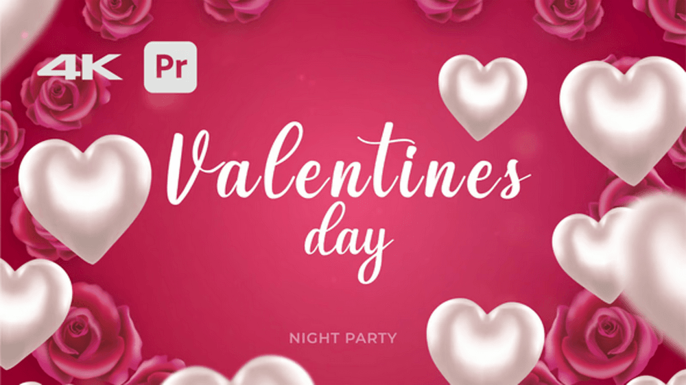 Valentines Day Intro | MOGRT | 4K Free for Premiere Pro –