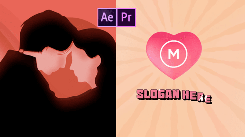 Valentine Love Logo Reveal |Free Opener for After Effects