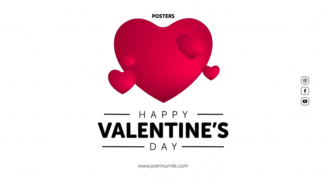 Posters Valentine| Free Element Screen for AfterEffects