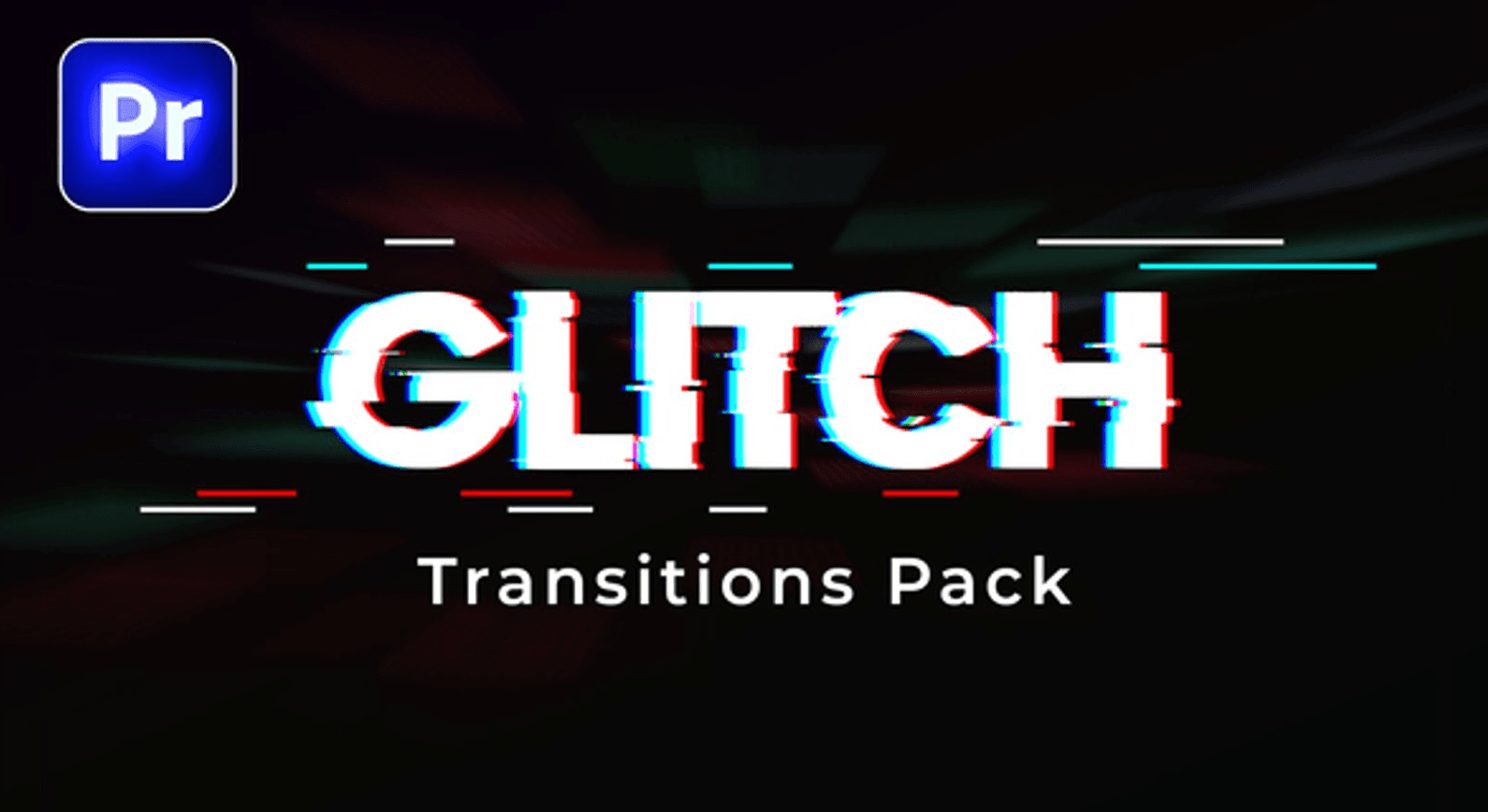 Glitch Transitions Pack | 4k Free Pack for Premiere Pro