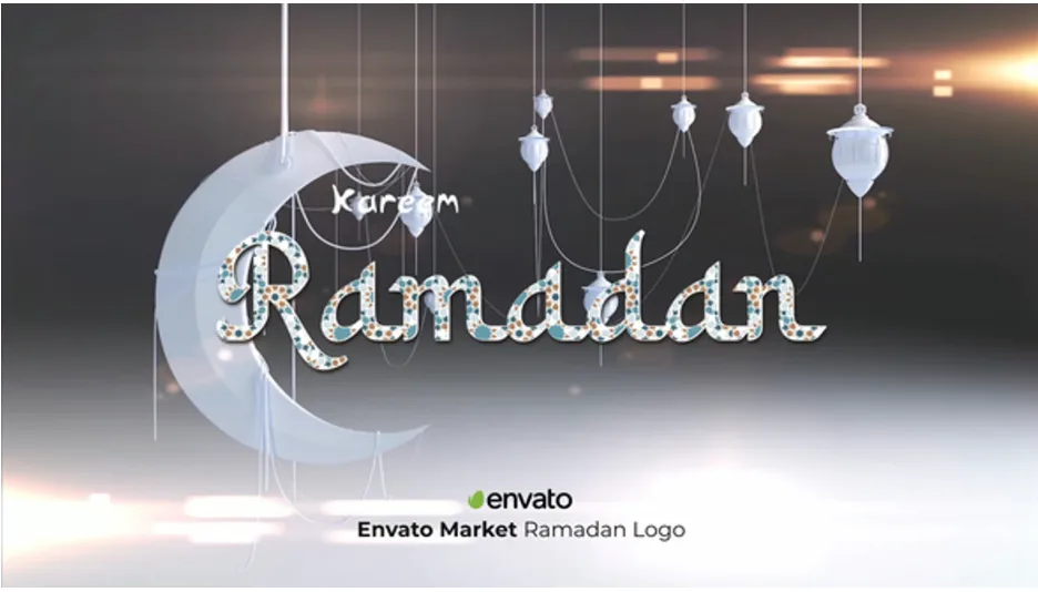 Unique Ramadan Logo | Free templates for Davinci Resolve