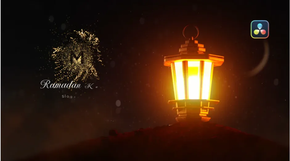 Ramadan Greeting Logo | Free templates for Davinci Resolve